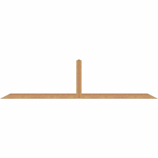 Ekena Millwork Portland Timber Gable Bracket, Western Red Cedar, 108"W x 27"H x 1 1/2"D x 3 1/2"F, 6/12 Pitch GBW108X27X0204POR00SWR - main